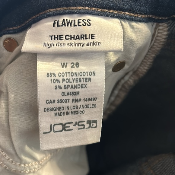 Joes the Charlie high rise skinny ankle jeans size 26 - Picture 7 of 7